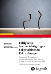 Cover von Fähigkeitsbeeinträchtigungen bei psychischen Erkrankungen