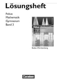 Cover von Fokus Mathematik - Gymnasium Baden-Württemberg - Band 3