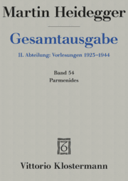 Cover von Parmenides (Wintersemester 1942/43)