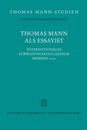 Cover von Thomas Mann als Essayist