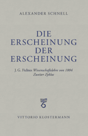 Cover von Die Erscheinung der Erscheinung