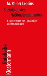 Cover von Soziologie des Nationalsozialismus