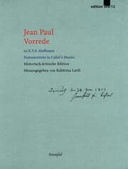 Cover von Jean Paul: Vorrede zu E.T.A. Hoffmann Fantasiestücke in Callot's Manier