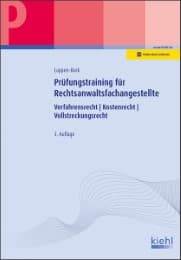 Cover von Prüfungstraining für Rechtsanwaltsfachangestellte