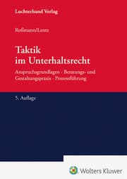 Cover von Taktik im Unterhaltsrecht