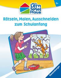 Cover von Rätseln, Malen, Ausschneiden zum Schulanfang