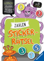 Cover von Zahlen-Sticker-Rätsel ab 5 Jahren