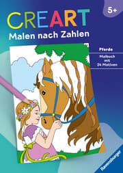 Cover von CreArt Malen nach Zahlen ab 5: Pferde