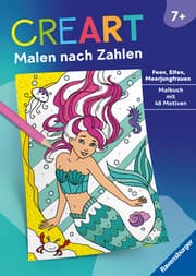 Cover von CreArt Malen nach Zahlen ab 7: Feen, Elfen, Meerjungfrauen