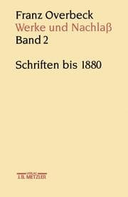 Cover von Franz Overbeck: Werke und Nachlaß