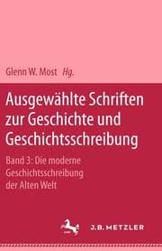 Cover von Ausgewählte Schriften zur Geschichte und Geschichtsschreibung