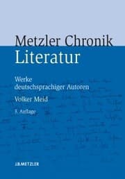 Cover von Metzler Literatur Chronik