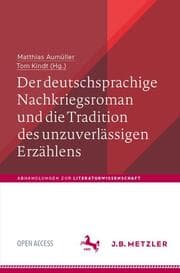 Cover von Der deutschsprachige Nachkriegsroman und die Tradition des unzuverlässigen Erzählens