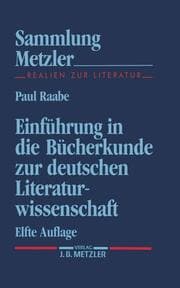 Cover von Einführung in die Bücherkunde zur Deutschen Literaturwissenschaft