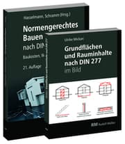 Cover von Buchpaket: Normengerechtes Bauen nach DIN 276/DIN 277 & Grundflächen und Rauminhalte nach DIN 277 im Bild