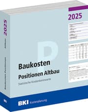 Cover von BKI Baukosten Positionen Altbau 2025