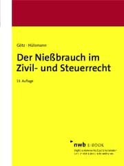 Cover von Der Nießbrauch im Zivil- und Steuerrecht
