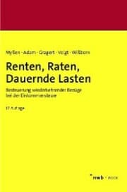 Cover von Renten, Raten, Dauernde Lasten