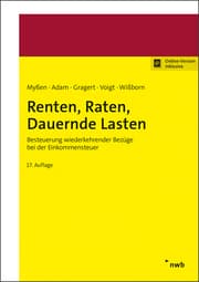 Cover von Renten, Raten, Dauernde Lasten
