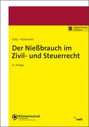Cover von Der Nießbrauch im Zivil- und Steuerrecht