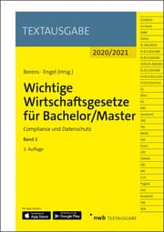 Cover von Wichtige Wirtschaftsgesetze für Bachelor/Master, Band 3