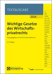 Cover von Wichtige Gesetze des Wirtschaftsprivatrechts
