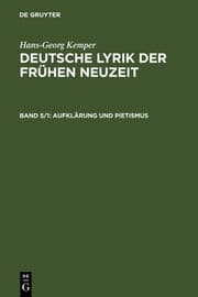 Cover von Aufklärung und Pietismus