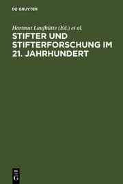 Cover von Stifter und Stifterforschung im 21.Jahrhundert
