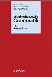 Cover von Mittelhochdeutsche Grammatik III: Wortbildung