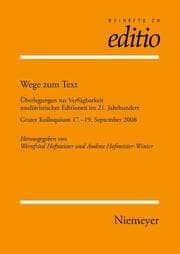 Cover von Wege zum Text