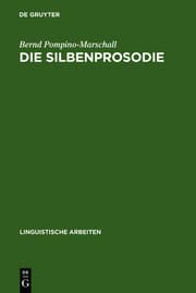Cover von Die Silbenprosodie
