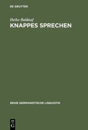 Cover von Knappes Sprechen