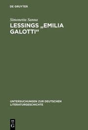 Cover von Lessings 'Emilia Galotti'