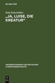 Cover von 'Ja, Luise, die Kreatur'