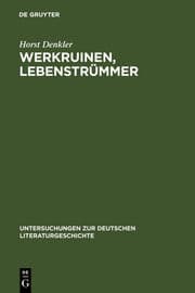 Cover von Werkruinen, Lebenstrümmer