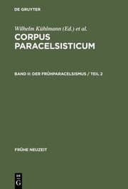Cover von Der Frühparacelsismus / Teil 2