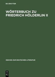 Cover von Wörterbuch zu Friedrich Hölderlin II