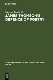 Cover von James Thomson's Defence of Poetry