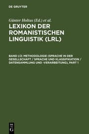 Cover von Methodologie (Sprache in der Gesellschaft / Sprache und Klassifikation / Datensammlung und -verarbeitung)