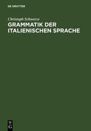 Cover von Grammatik der italienischen Sprache