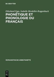Cover von Phonétique et phonologie du français