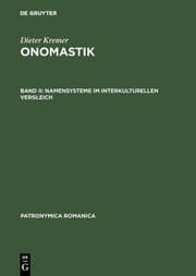 Cover von Namensysteme im interkulturellen Vergleich
