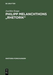 Cover von Philipp Melanchthons 'Rhetorik'