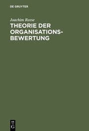 Cover von Theorie der Organisationsbewertung