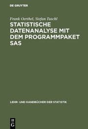 Cover von Statistische Datenanalyse mit dem Programmpaket SAS