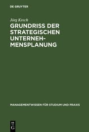 Cover von Grundriß der strategischen Unternehmensplanung