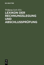 Cover von Lexikon der Rechnungslegung und Abschlußprüfung