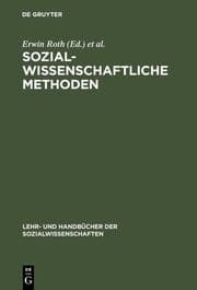 Cover von Sozialwissenschaftliche Methoden