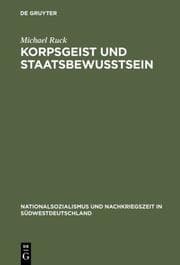 Cover von Korpsgeist und Staatsbewußtsein