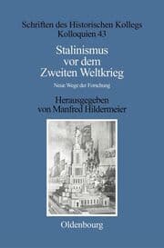Cover von Stalinismus vor dem Zweiten Weltkrieg / Stalinism before the Second World War